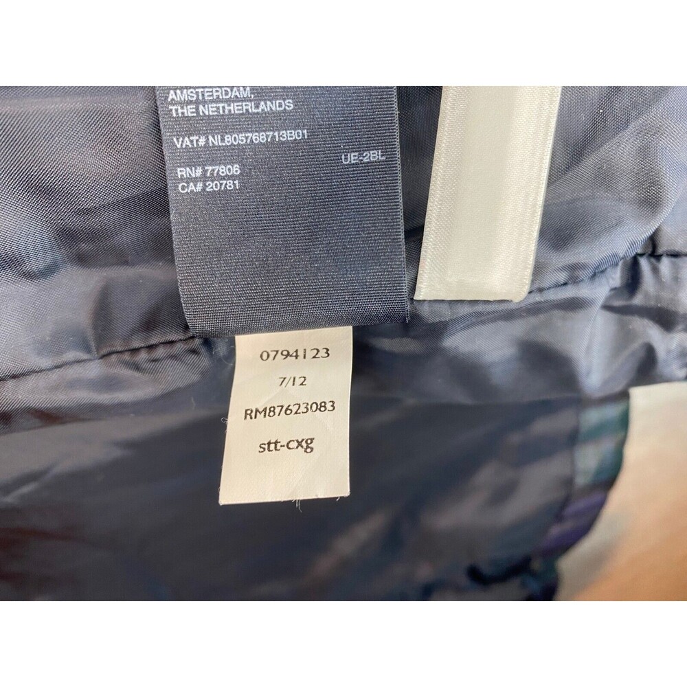 Tommy Hilfiger Blue and Green Plaid Puffer Vest - Picture 10 of 15